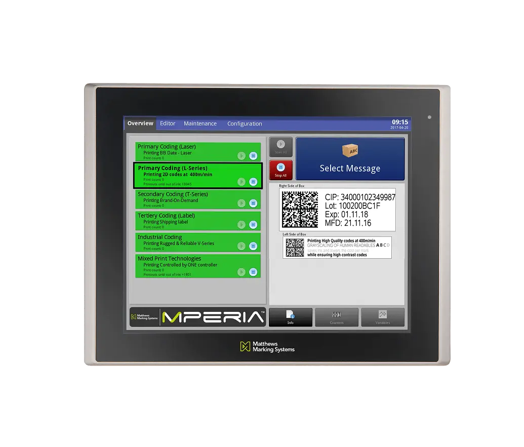 MPERIA-Standard-Controller von Matthews Marking Systems